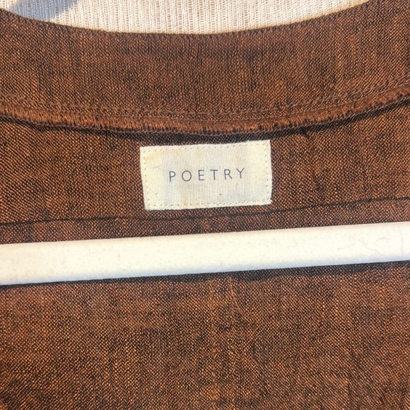 NWT Poetry Deep Brown jumpsuit romper light airy beautifully made sz 2 - Picture 2 of 6